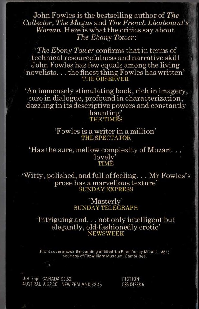 Michael Moorcock  THE SAILOR ON THE SEAS OF FATE magnified rear book cover image
