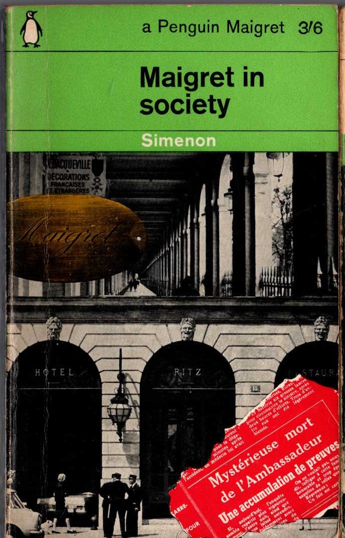 Georges Simenon  MAIGRET IN SOCIETY front book cover image