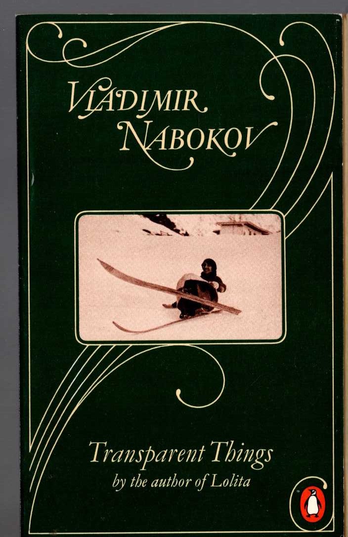 Vladimir Nabokov  TRANSPARENT THINGS front book cover image