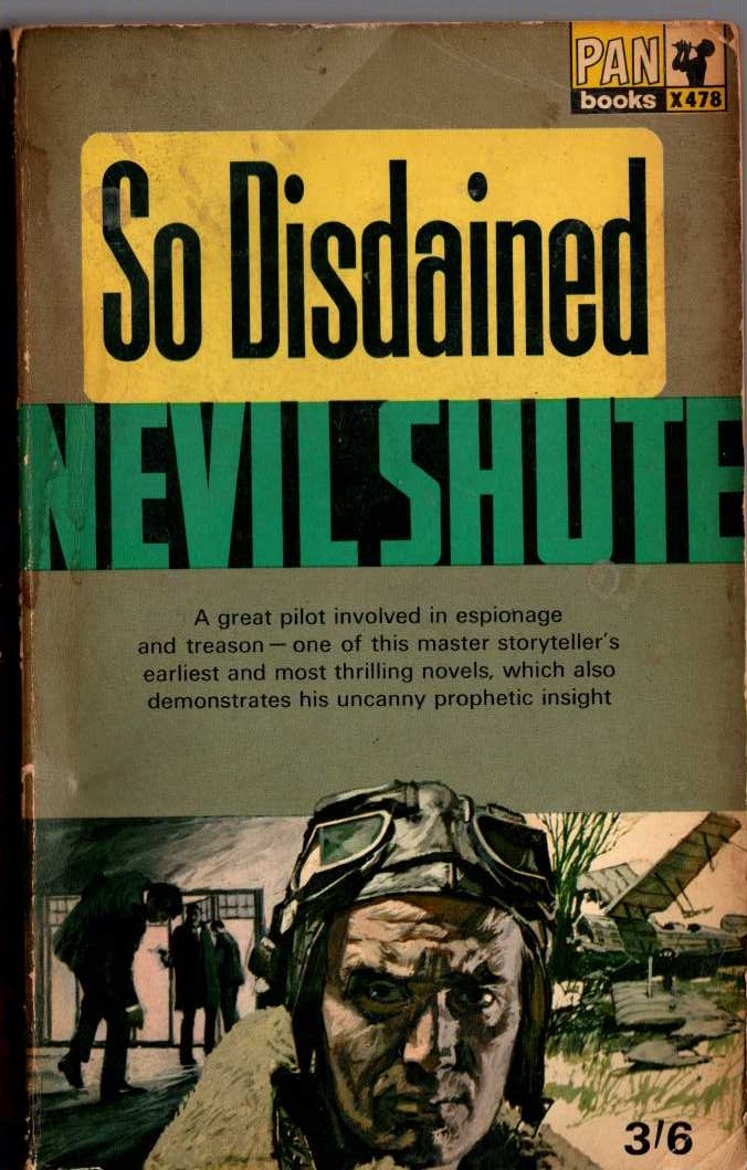 Nevil Shute  SO DISDAINED front book cover image