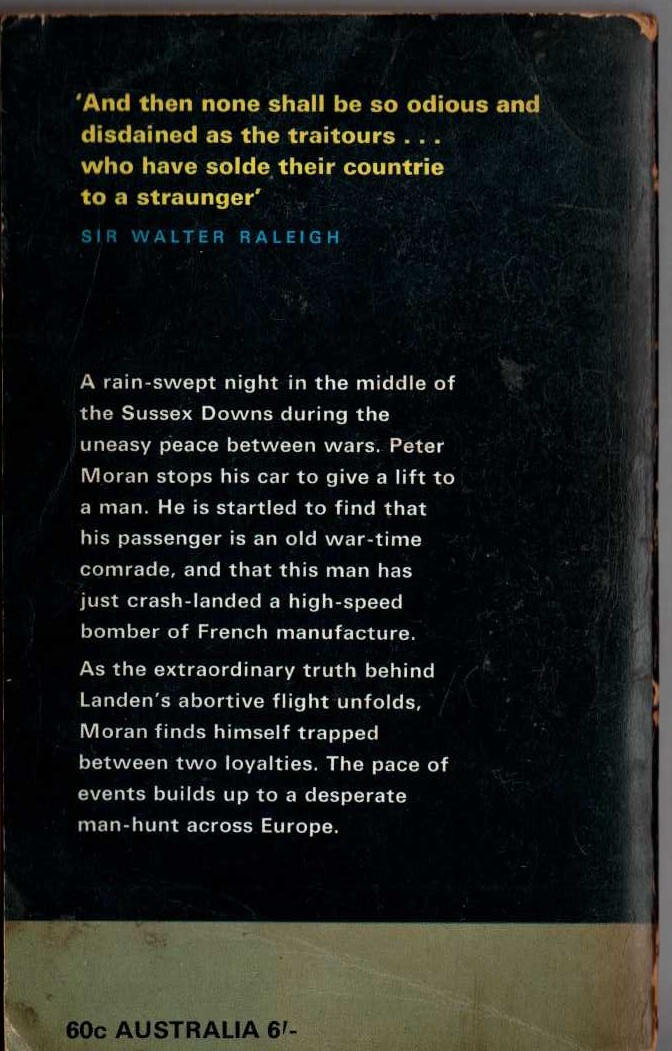 Nevil Shute  SO DISDAINED magnified rear book cover image