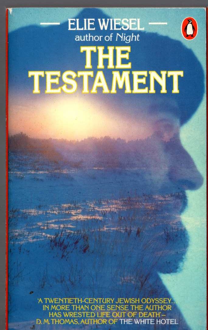 Elie Wiesel  THE TESTAMENT front book cover image
