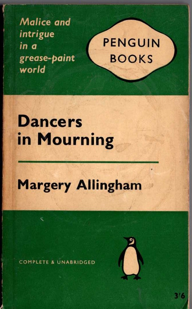 Margery Allingham  DANCERS IN MOURNING front book cover image