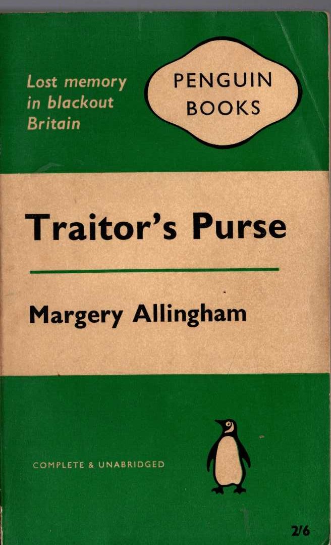Margery Allingham  TRAITOR'S PURSE front book cover image