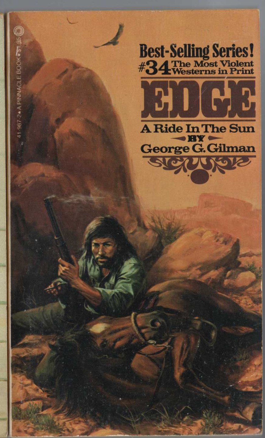 George G. Gilman  EDGE 34: A RIDE IN THE SUN front book cover image