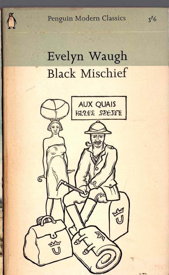 Evelyn Waugh  BLACK MISCHIEF front book cover image