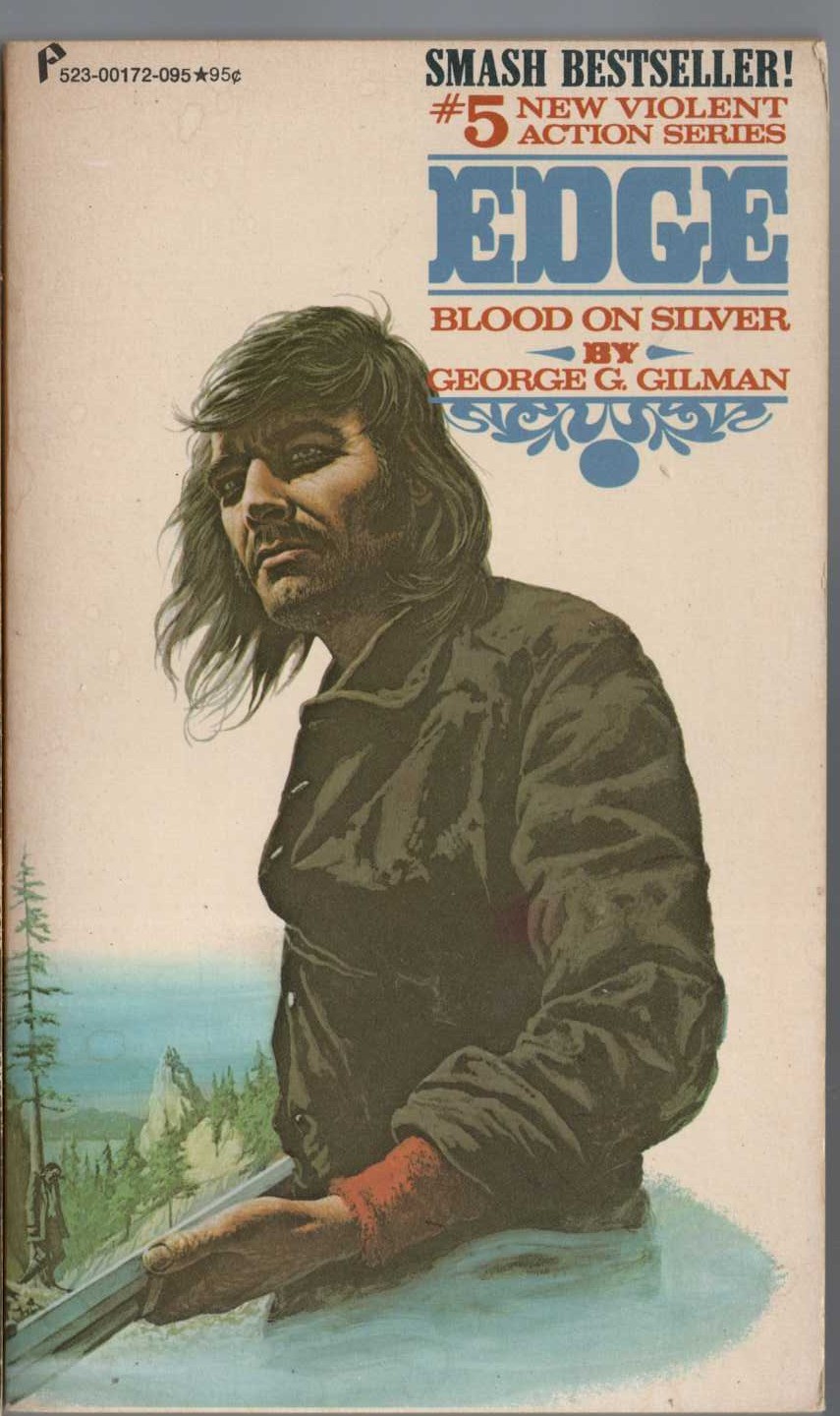 George G. Gilman  EDGE 5: BLOOD ON SILVER front book cover image
