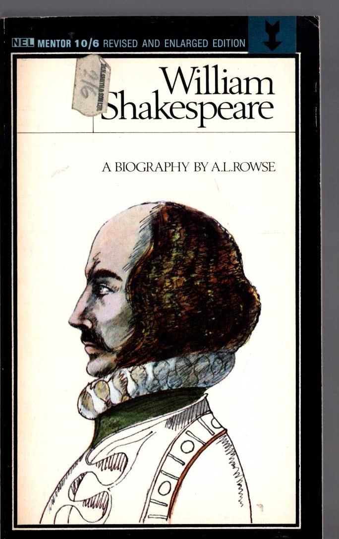 (A.L.Rowse) WILLIAM SHAKESPEARE front book cover image