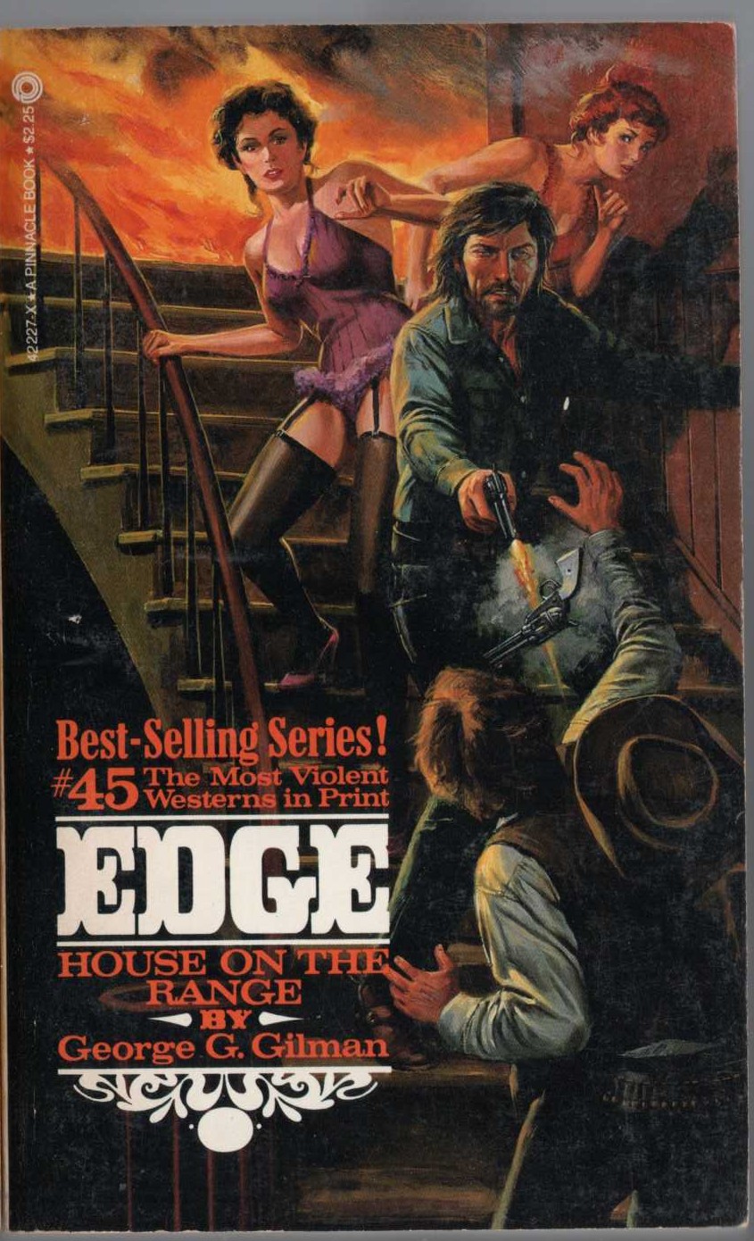 George G. Gilman  EDGE 45: HOUSE ON THE RANGE front book cover image