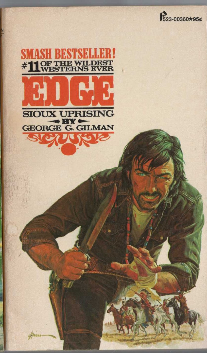 George G. Gilman  EDGE 11: SIOUX UPRISING front book cover image