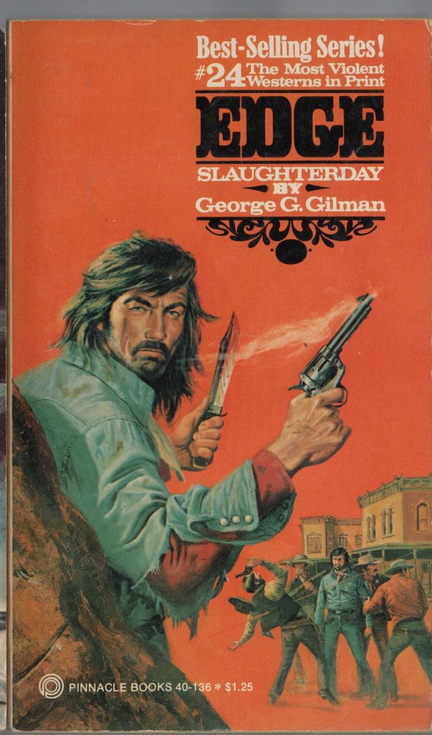 George G. Gilman  EDGE 24: SLAUGHTERDAY front book cover image