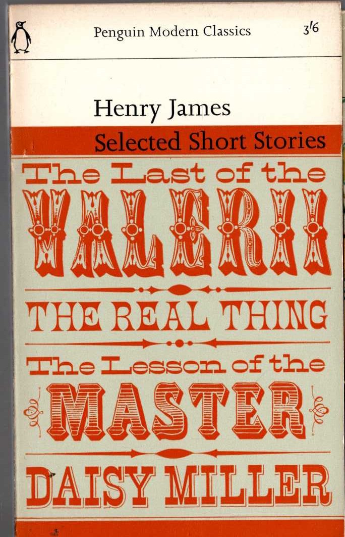 Henry James  SELECTED SHORT STORIES front book cover image