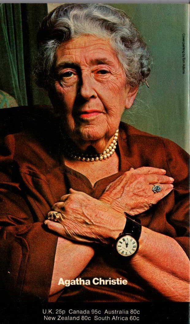 Agatha Christie  BY THE PRICKLING OF MY THUMBS magnified rear book cover image