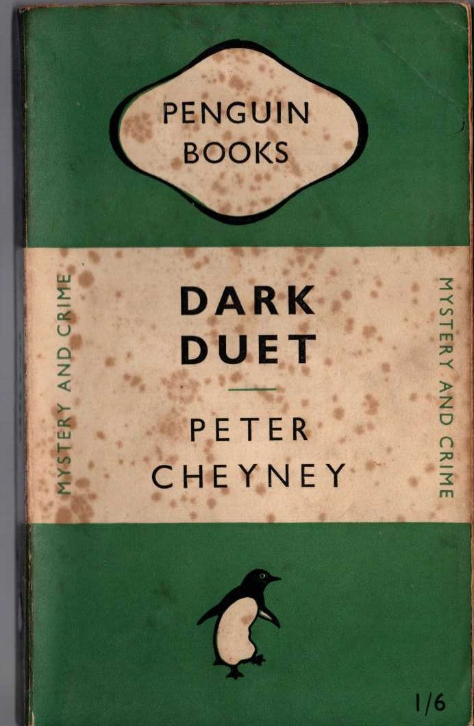 Peter Cheyney  DARK DUET front book cover image
