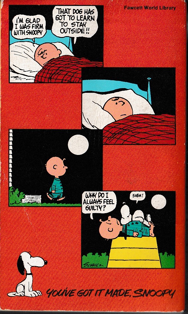 Charles M. Schulz  YOU'VE GOT IT MADE, SNOOPY magnified rear book cover image