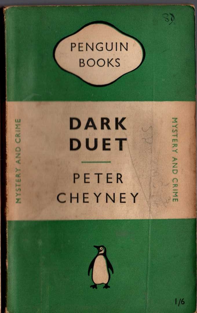 Peter Cheyney  DARK DUET front book cover image