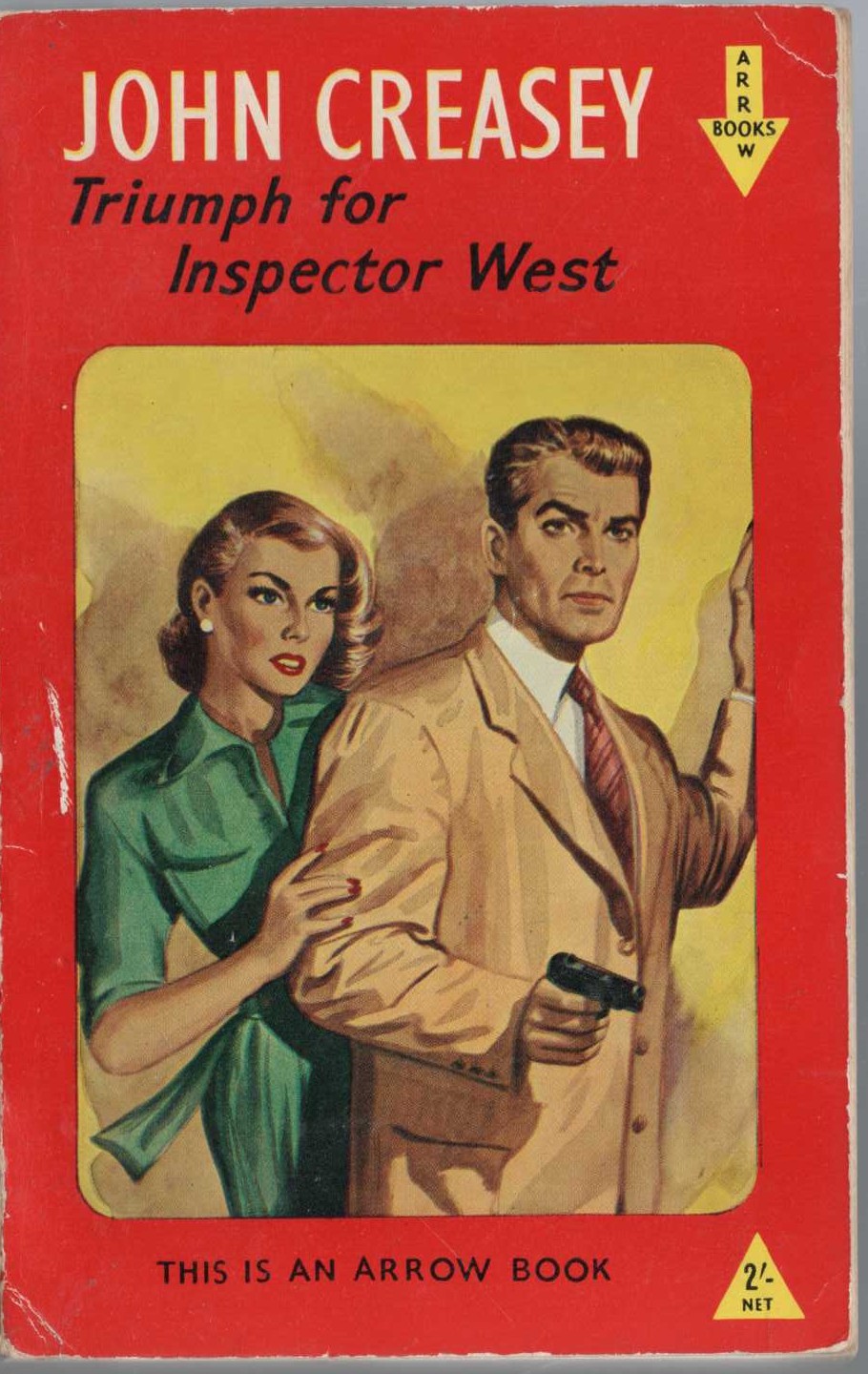 John Creasey  TRIUMPH FOR INSPECTOR WEST front book cover image