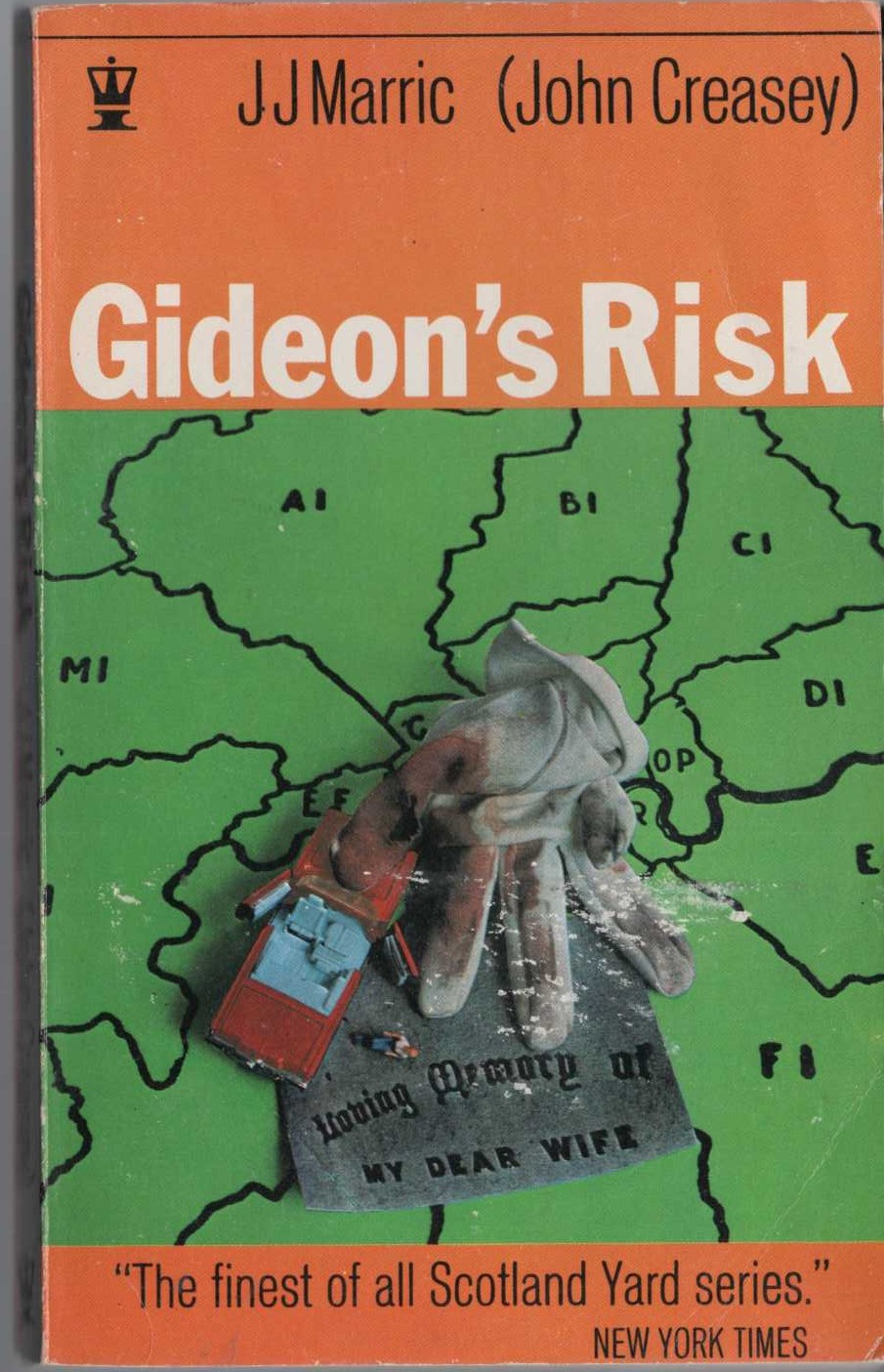 J.J. Marric  GIDEON'S RISK front book cover image