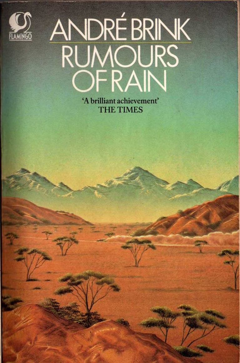 Andre Brink  RUMOURS OF RAIN front book cover image