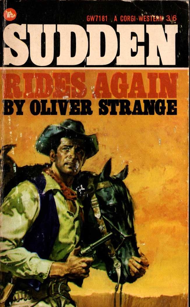 Oliver Strange  SUDDEN RIDES AGAIN front book cover image