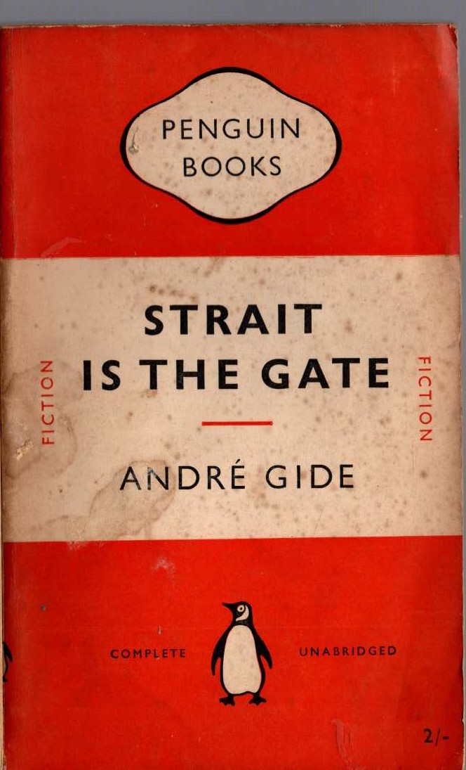 Andre Gide  STRAIT IS THE GATE front book cover image