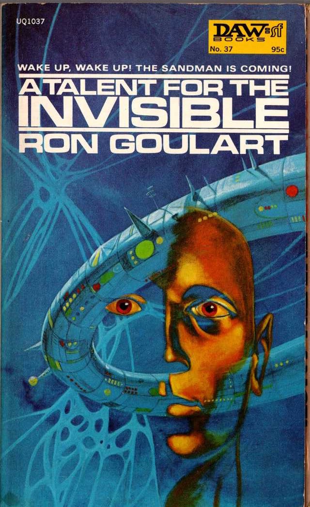 Ron Goulart  A TALENT FOR THE INVISIBLE front book cover image