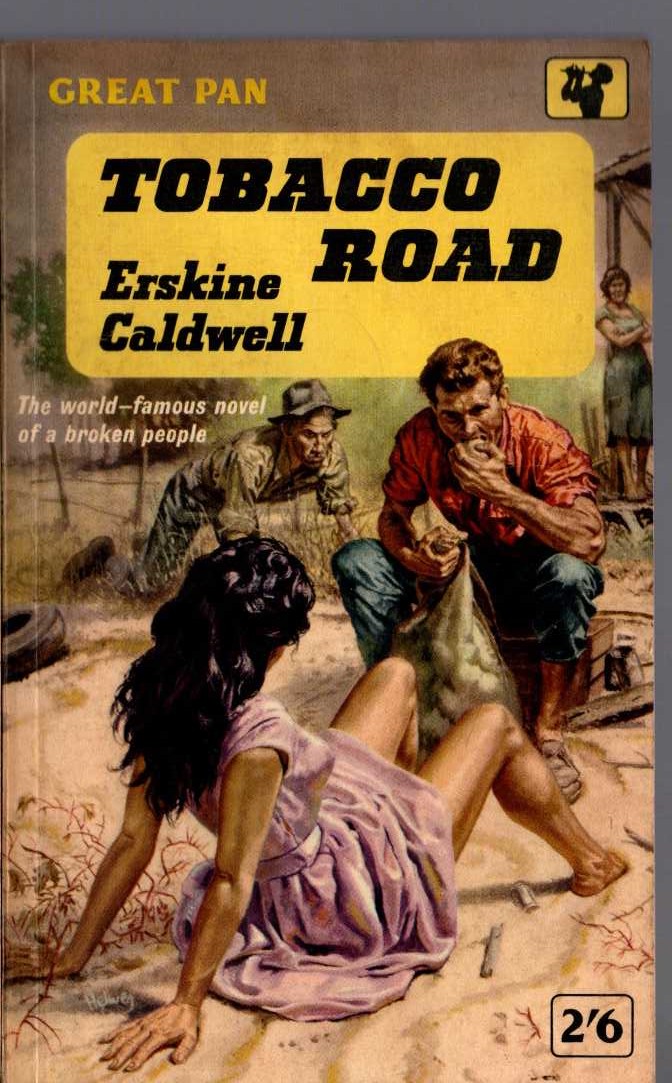 Erskine Caldwell  TOBACCO ROAD front book cover image
