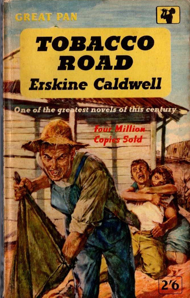 Erskine Caldwell  TOBACCO ROAD front book cover image