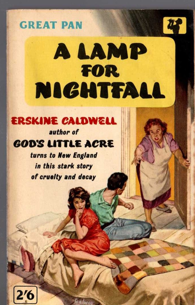Erskine Caldwell  A LAMP FOR NIGHTFALL front book cover image