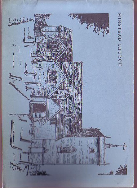 \ MINSTEAD CHURCH Anonymous front book cover image