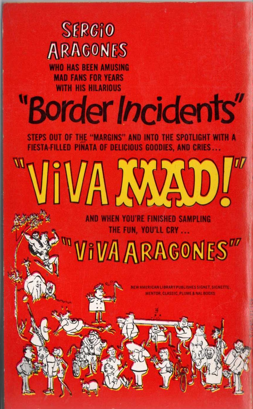 Books Mad  VIVA MAD! magnified rear book cover image