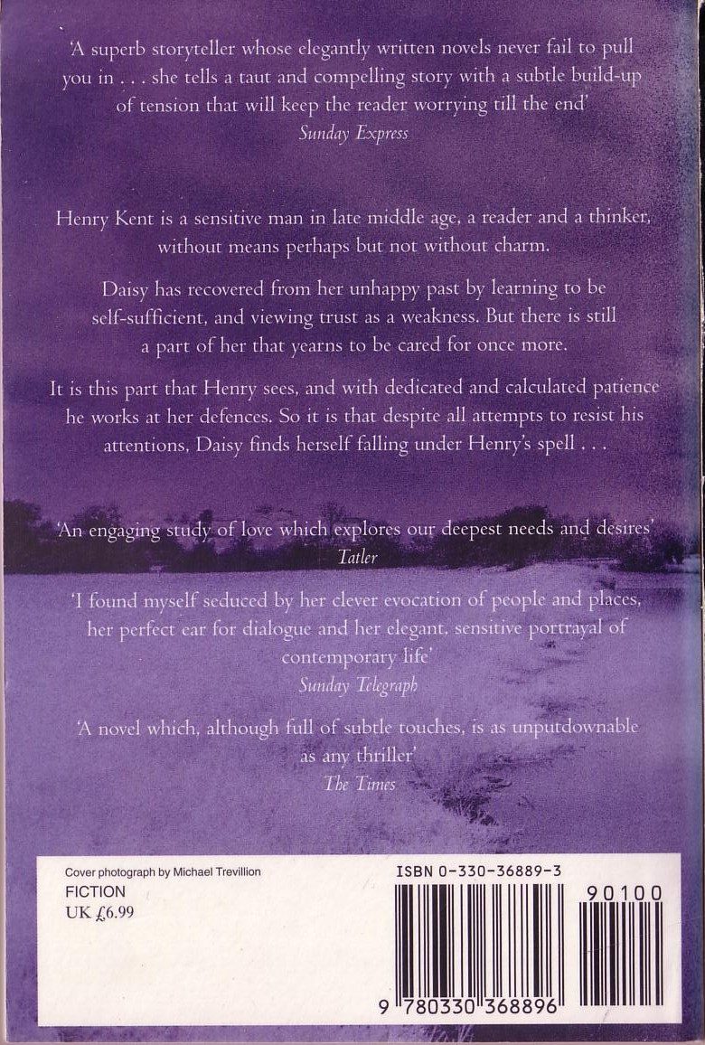 Elizabeth Jane Howard  FALLING magnified rear book cover image