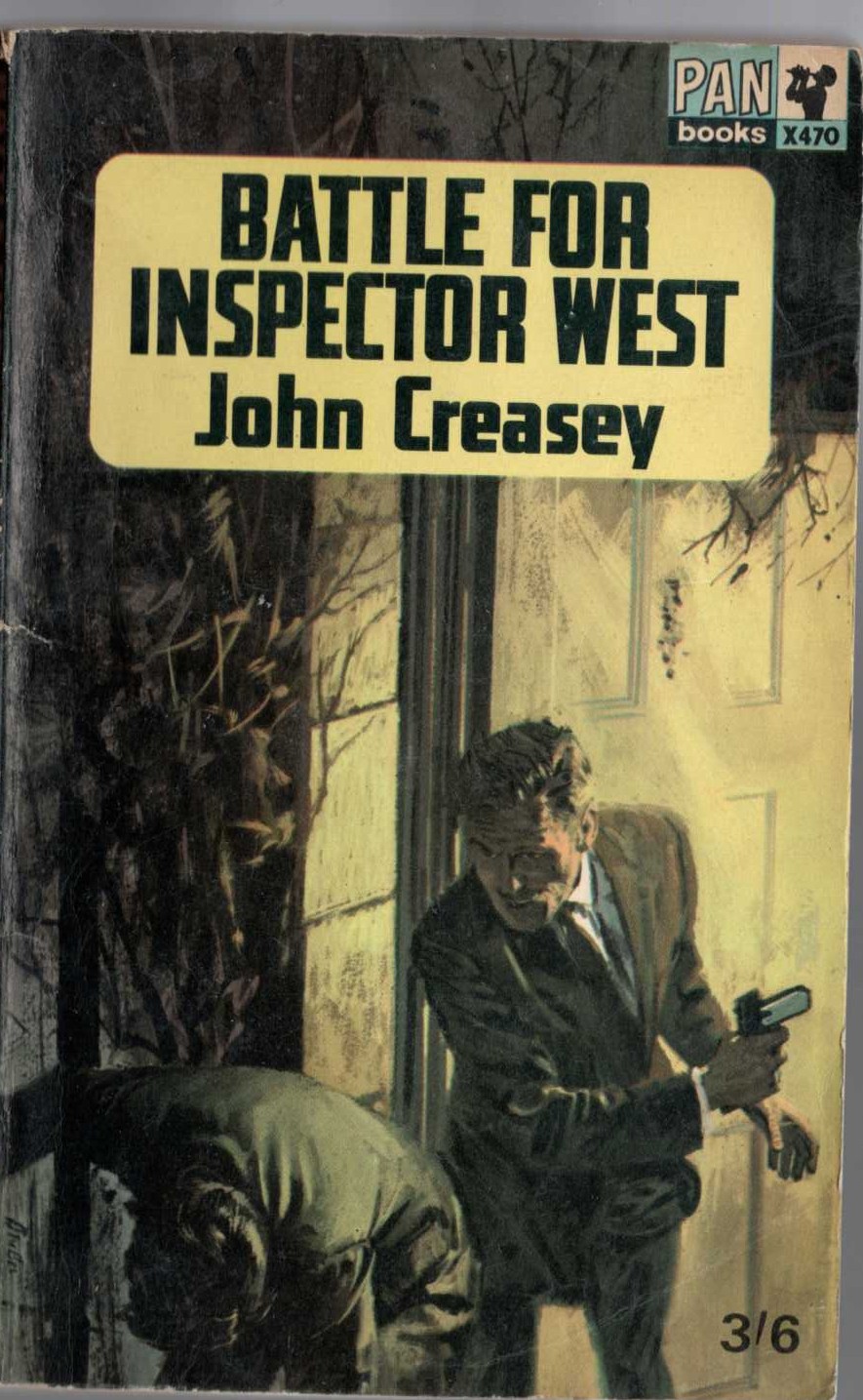 John Creasey  BATTLE FOR INSPECTOR WEST front book cover image