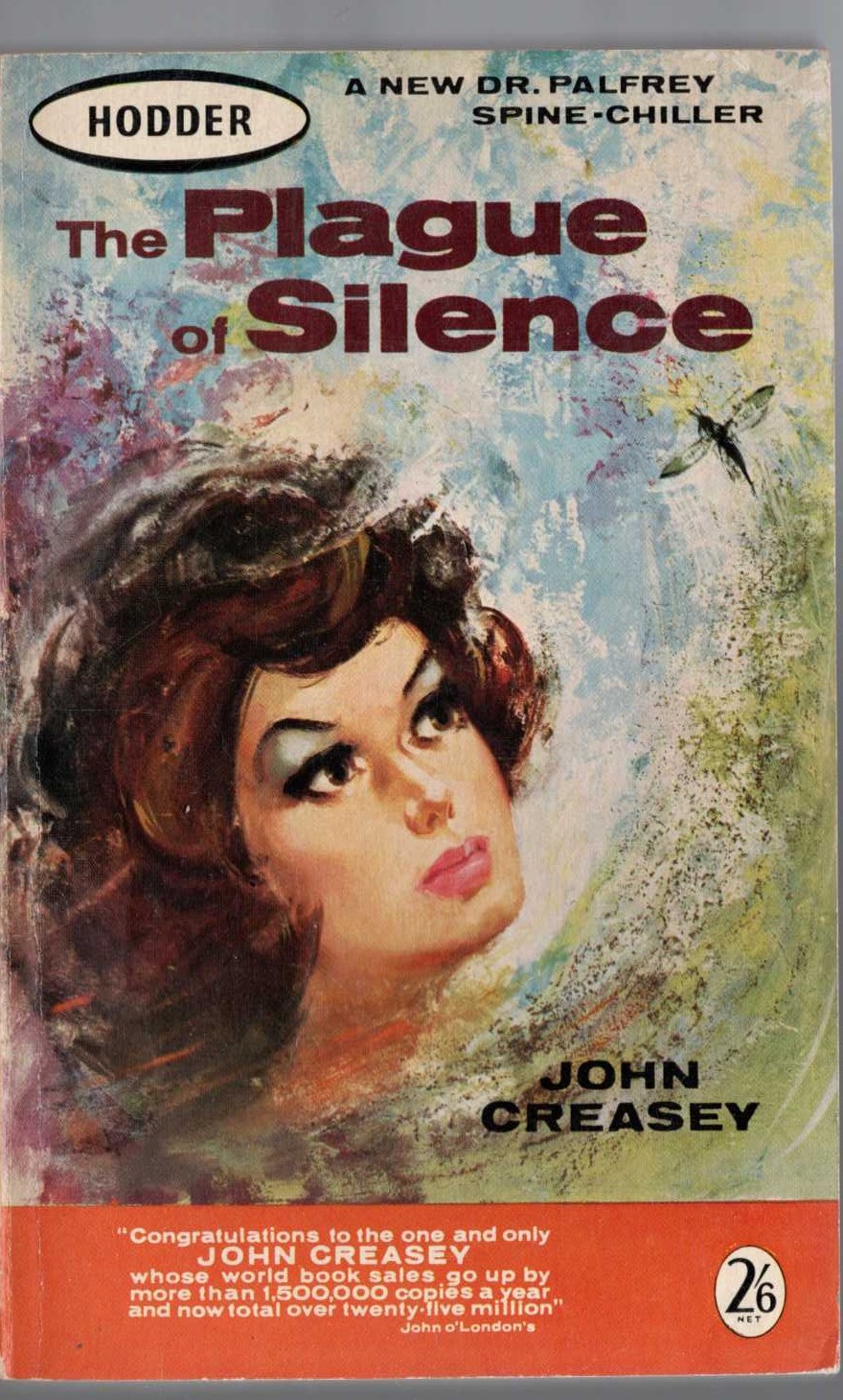 John Creasey  THE PLAGUE OF SILENCE (Dr. Palfrey) front book cover image