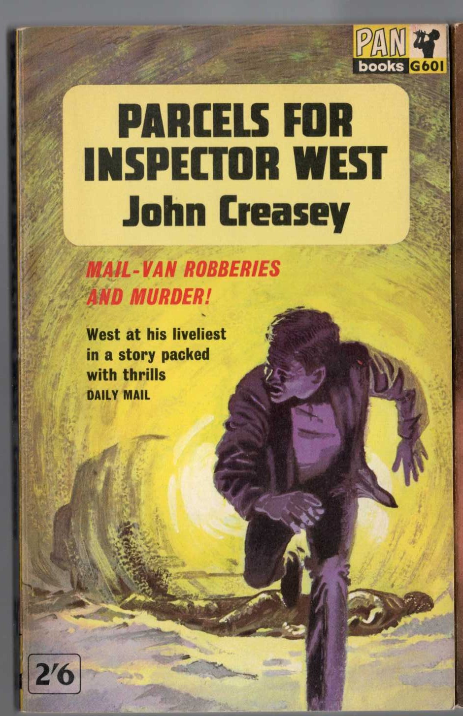 John Creasey  PARCELS FOR INSPECTOR WEST front book cover image