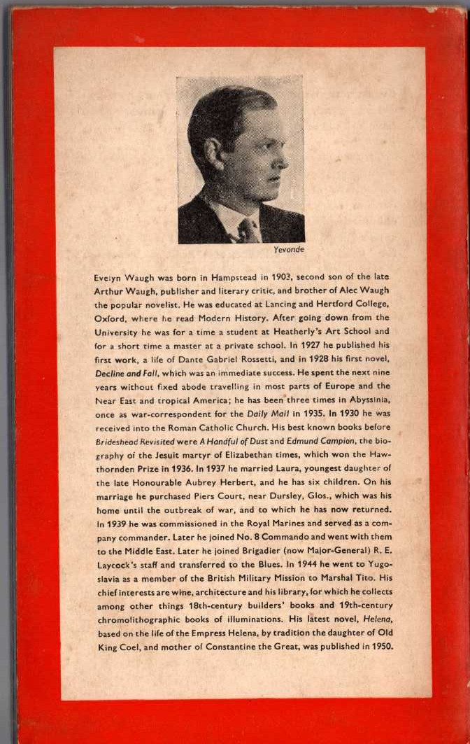 C.P. Snow  THE LOVED ONE magnified rear book cover image