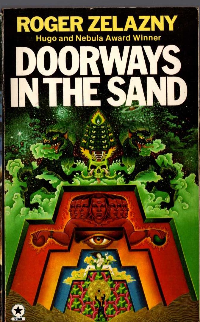 Roger Zelazny  DOORWAYS IN THE SAND front book cover image