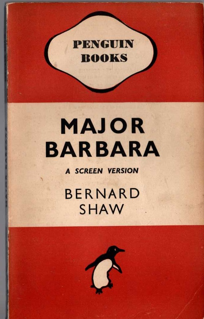 Bernard Shaw  MAJOR BARBARA front book cover image