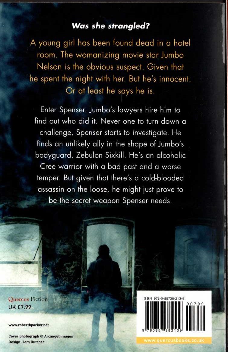 Robert B. Parker  SIXKILL magnified rear book cover image