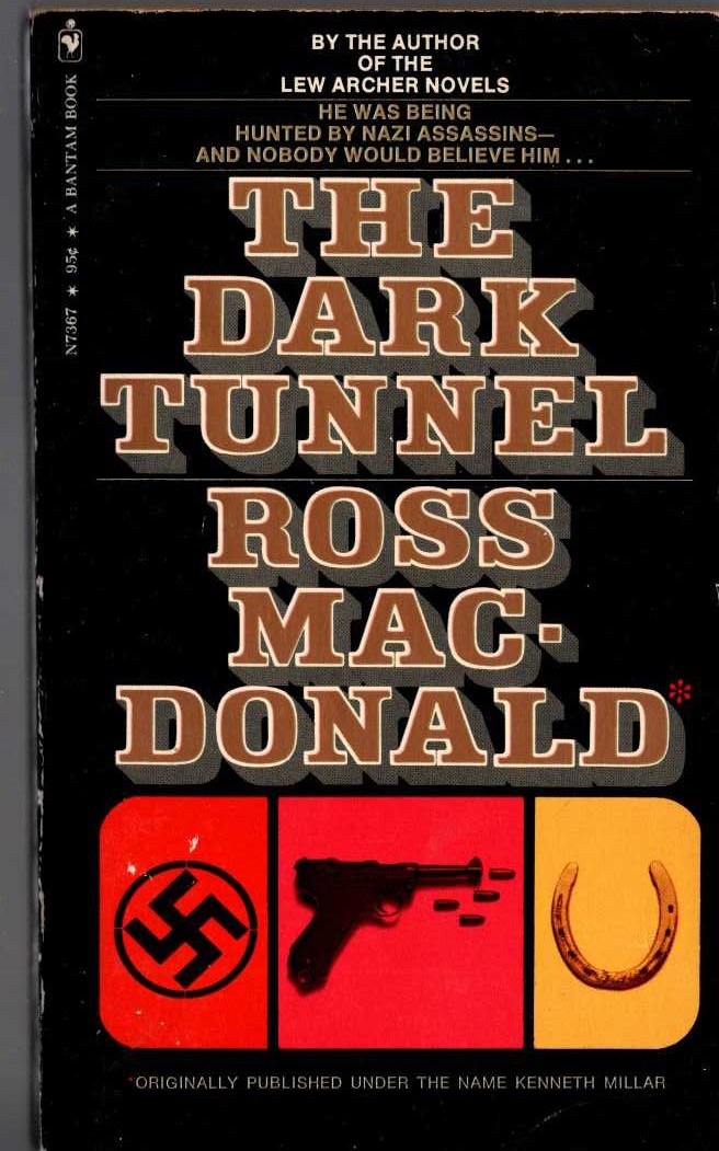 Ross Macdonald  THE DARK TUNNEL front book cover image