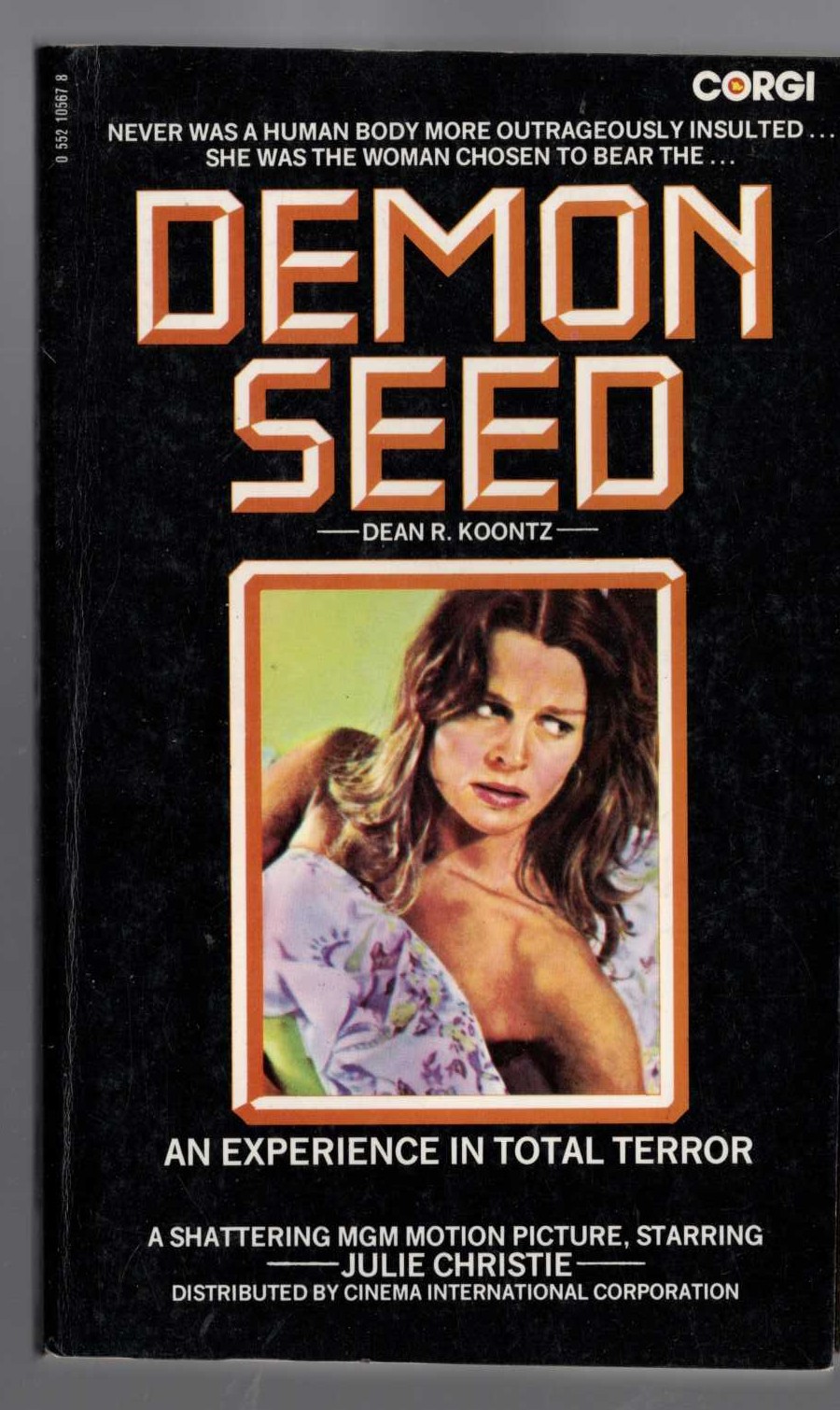 Dean R. Koontz  DEMON SEED (Julie Christie) front book cover image
