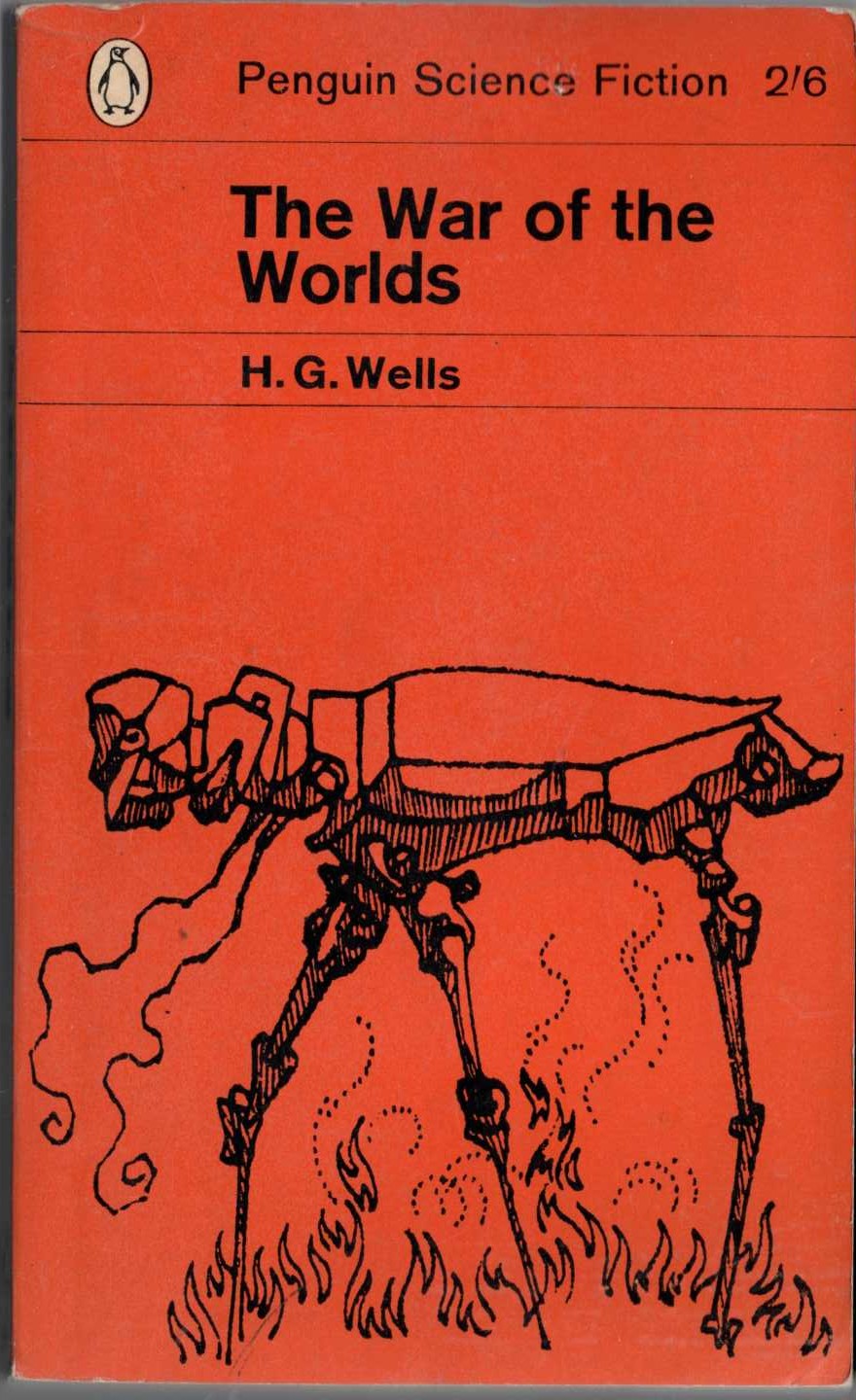 H.G. Wells  THE WAR OF THE WORLDS front book cover image