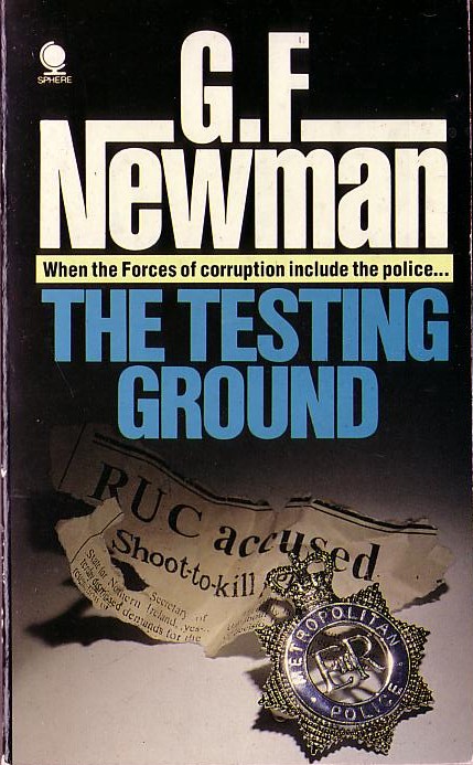G.F. Newman  THE TESTING GROUND front book cover image
