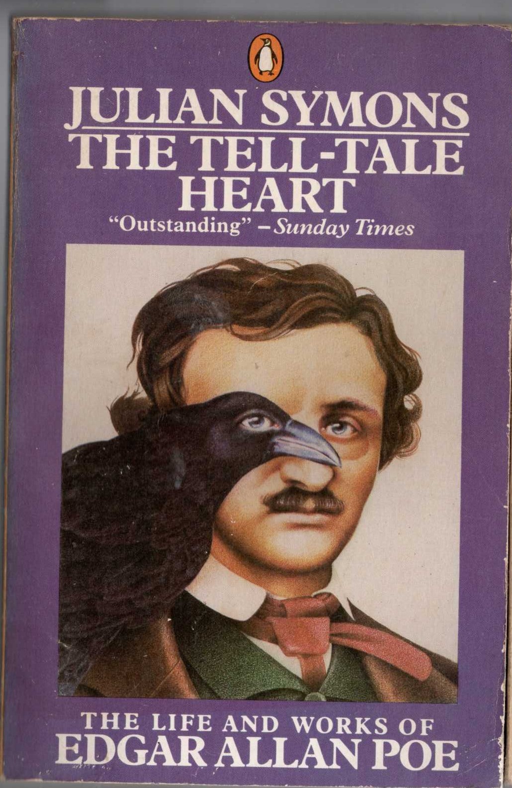 (Julian Symons non-fiction) THE TELL-TALE HEART. The Life and Works of Edgar Allan Poe front book cover image