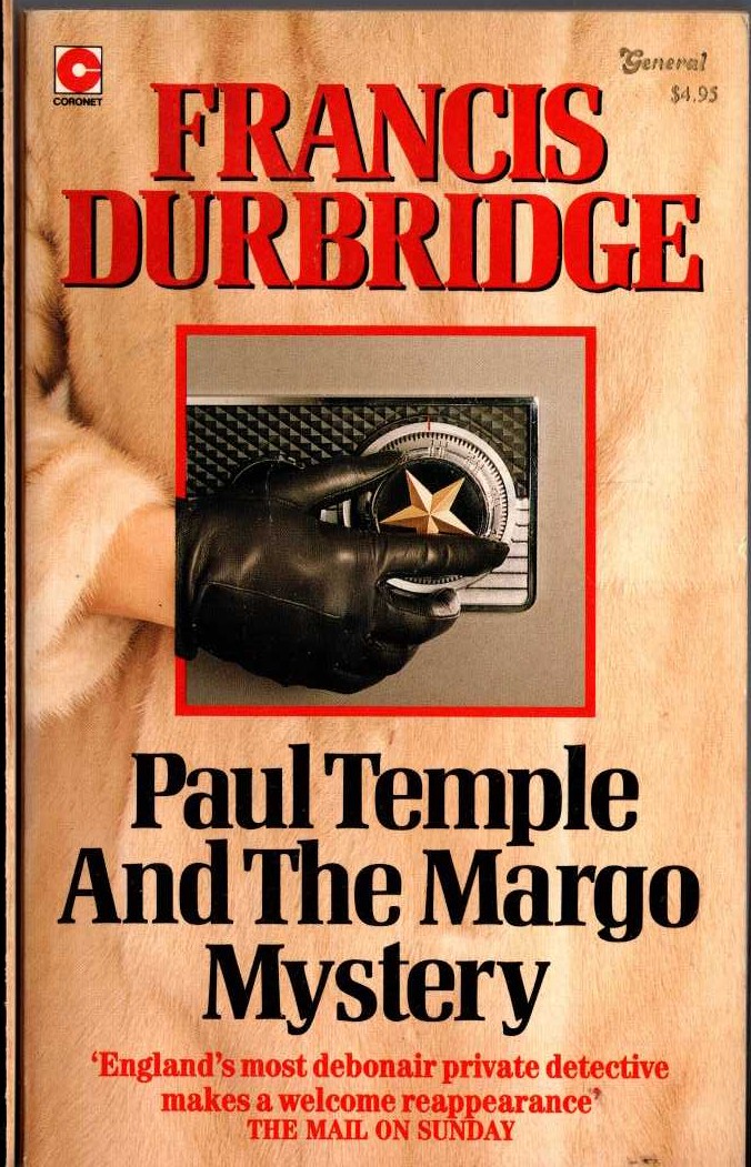 Francis Durbridge  PAUL TEMPLE AND THE MARGO MYSTERY front book cover image