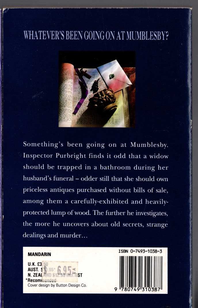 Colin Watson  WHATEVER'S BEEN GOING ON AT MUMBLESBY? magnified rear book cover image