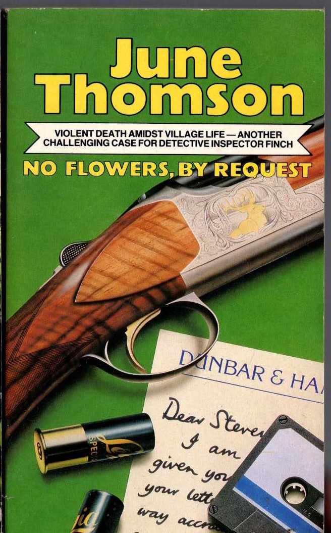 June Thomson  NO FLOWERS, BY REQUEST front book cover image