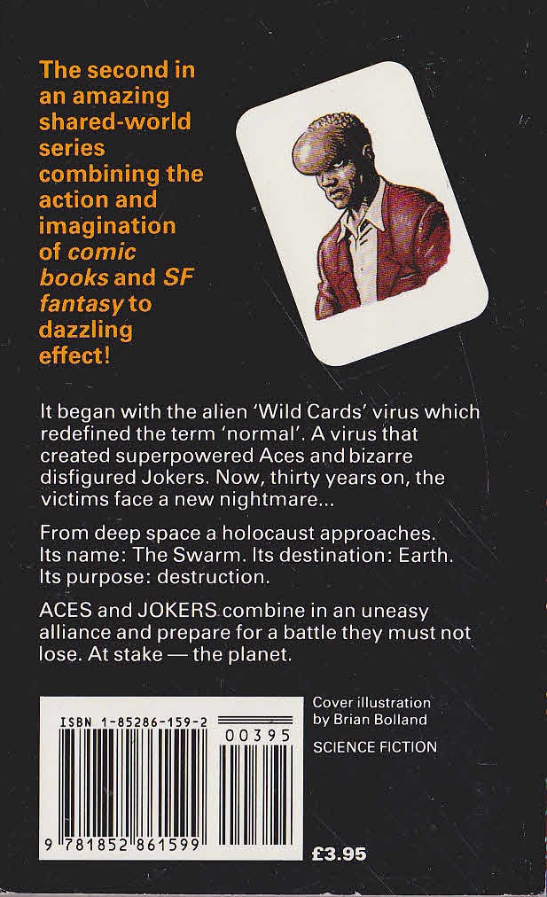 George R.R. Martin (Edits) WILD CARDS VOLUME 2: ACES HIGH magnified rear book cover image