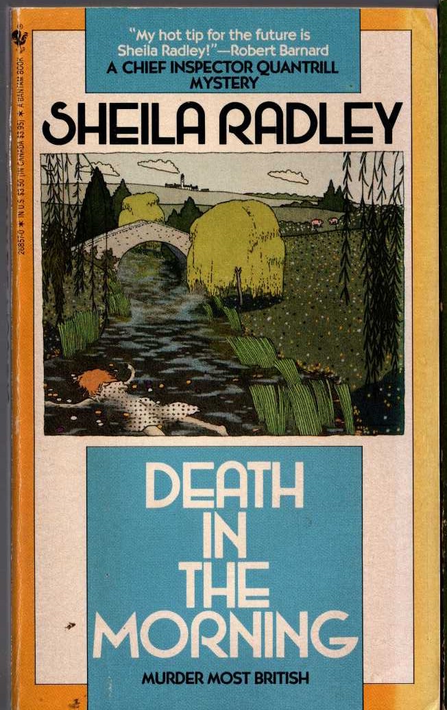 Sheila Radley  DEATH IN THE MORNING front book cover image