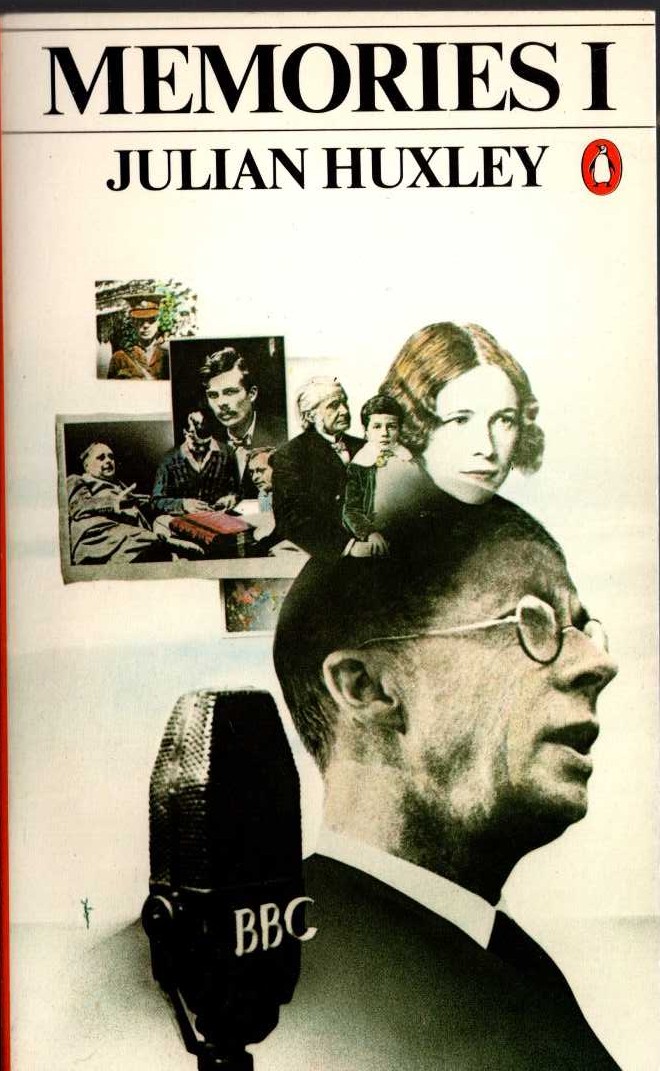 Julian Huxley  MEMORIES I front book cover image